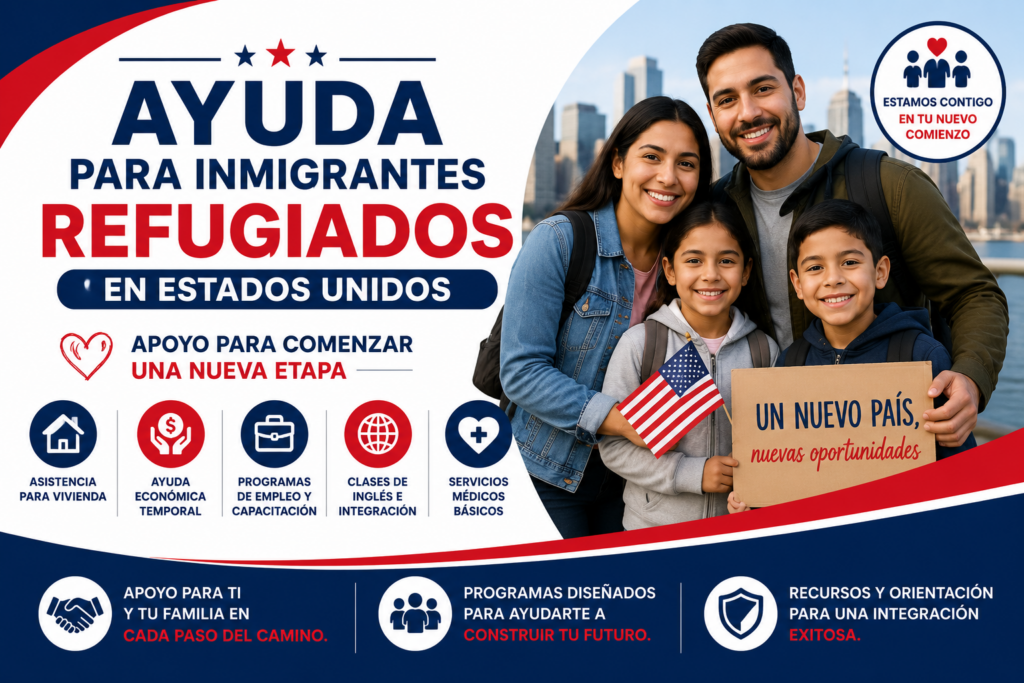 ayuda para inmigrantes refugiados
